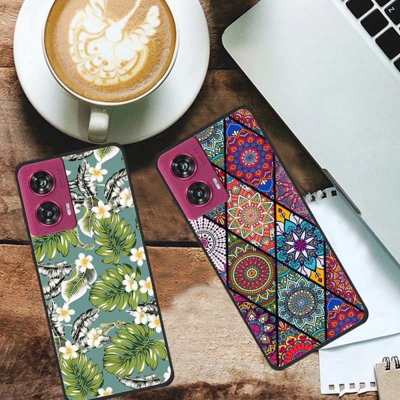 Cover Motorola Edge 50 Fusion Telefon Etui Ananasblomst