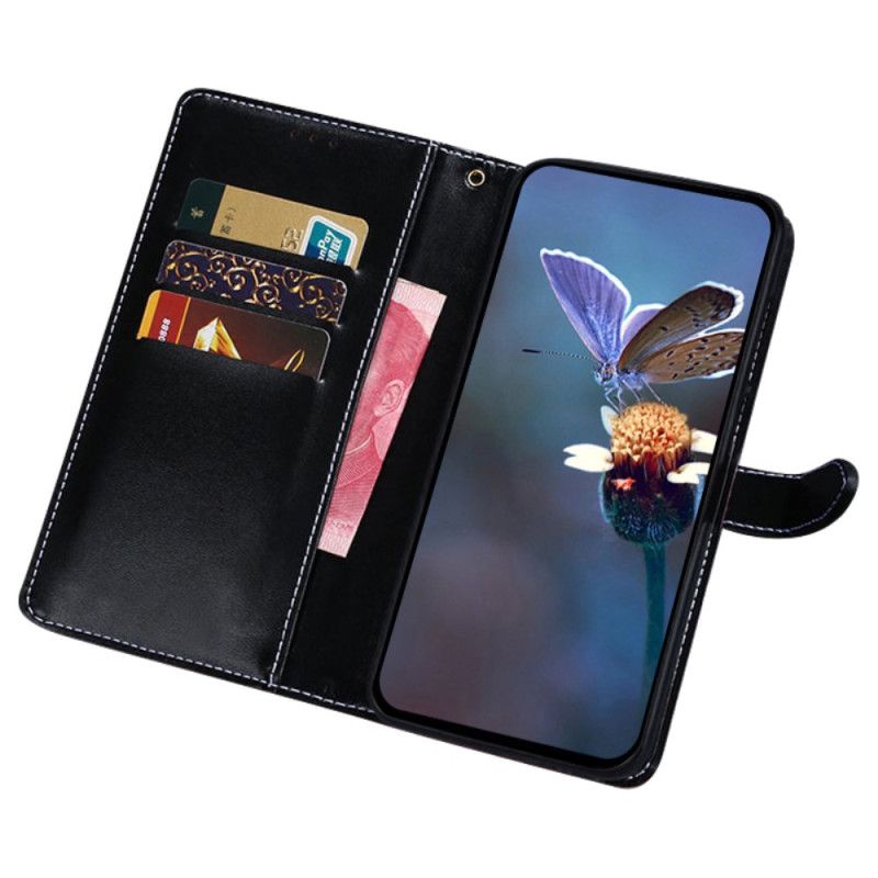 Flip Cover Motorola Edge 50 Fusion Idewei Krokodillestil