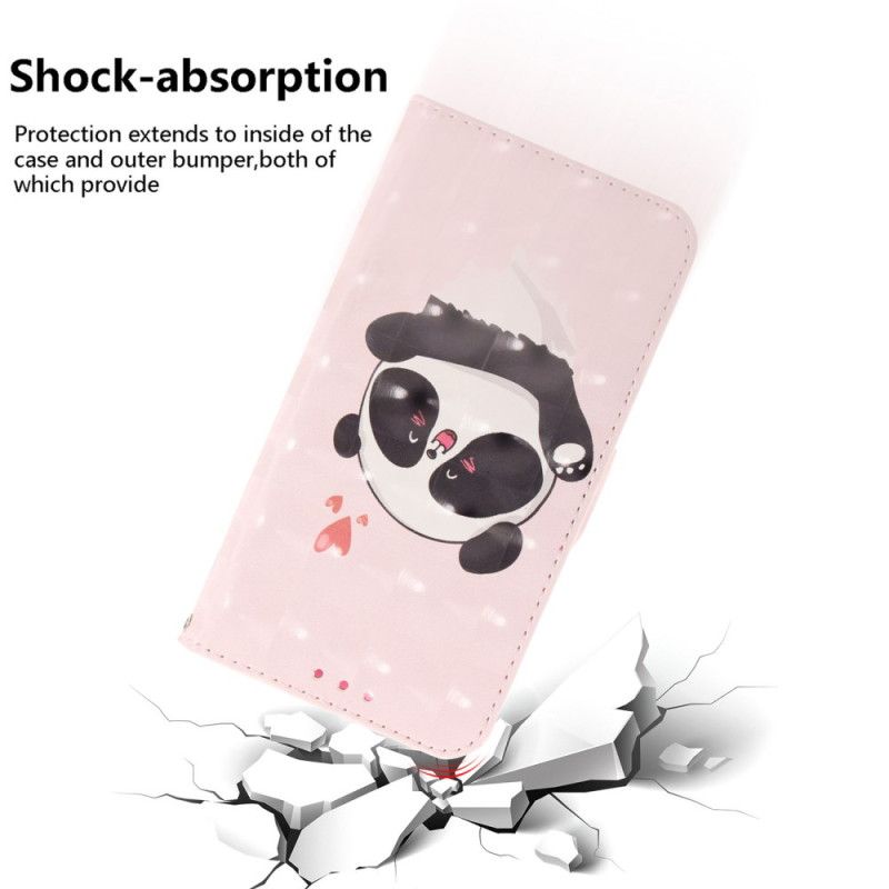 Flip Cover Motorola Edge 50 Fusion Panda Love Med Rem