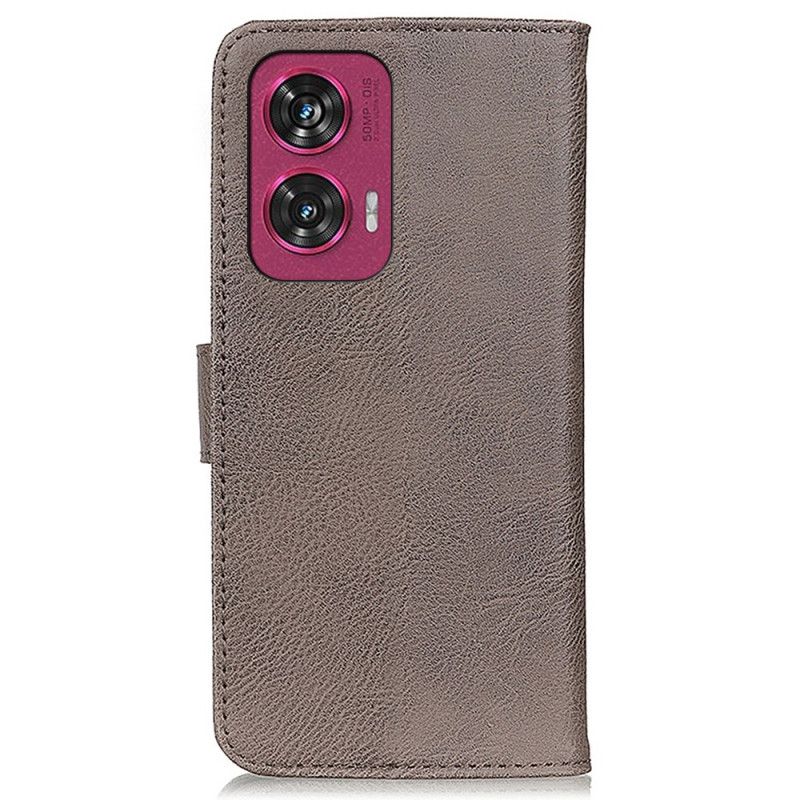 Flip Cover Motorola Edge 50 Fusion Vintage Style Khazneh