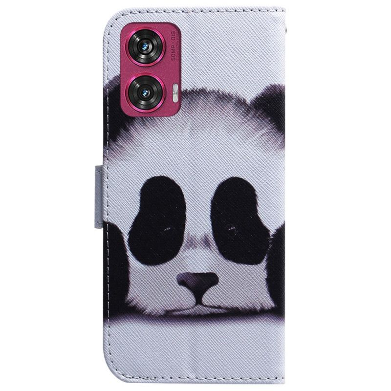 Flip Cover Til Motorola Edge 50 Fusion Panda