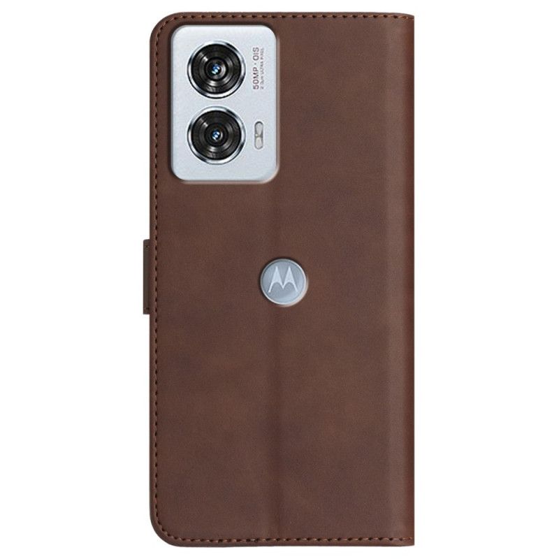 Flip Cover Til Motorola Edge 50 Fusion Smil