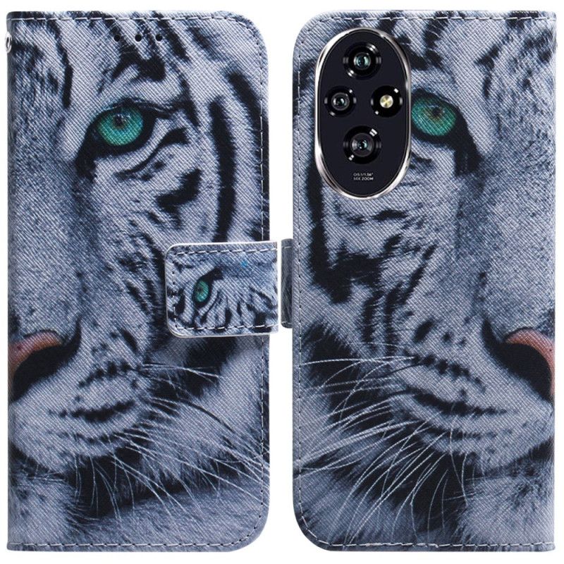 Flip Cover Til Honor 200 Hvid Tiger