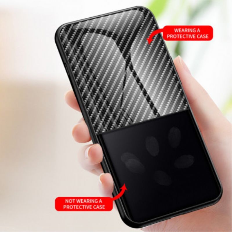 Cover iPhone 13 Carbon Fiber Hærdet Glas