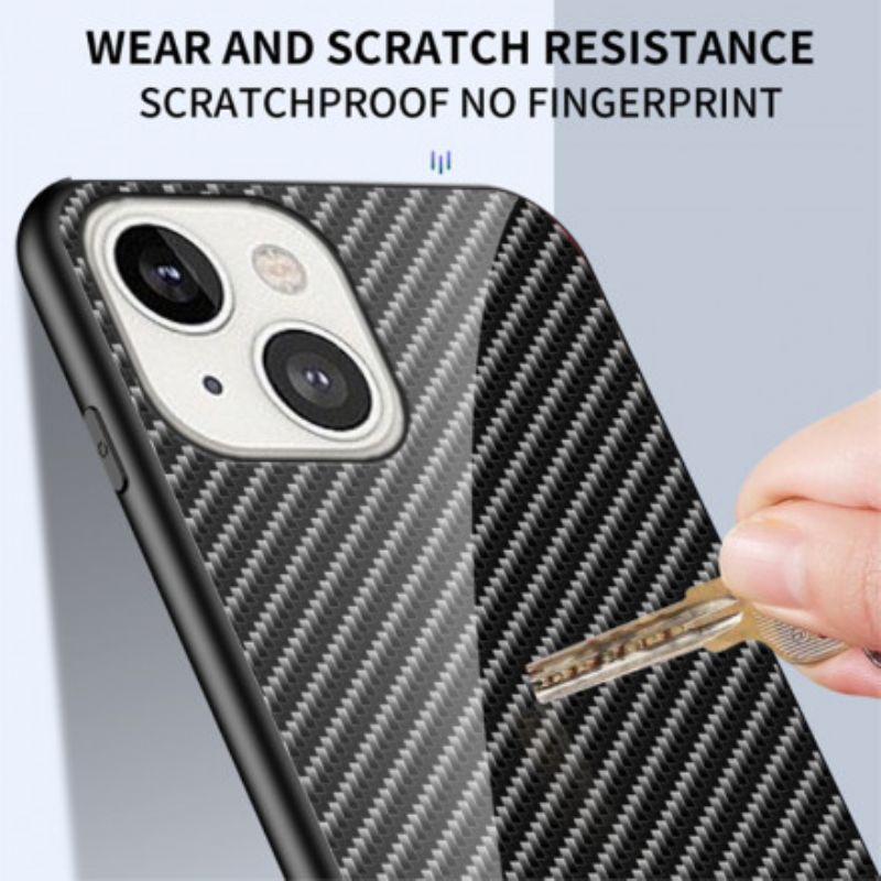 Cover iPhone 13 Carbon Fiber Hærdet Glas