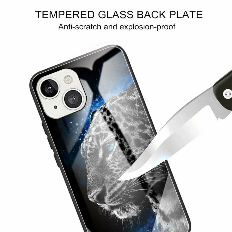 Cover iPhone 13 Feline Ansigt Af Hærdet Glas