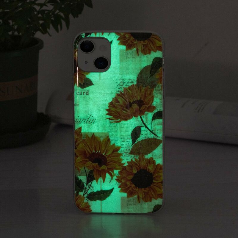 Cover iPhone 13 Fluorescerende Blomsterserie