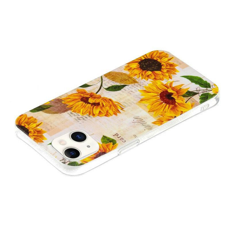 Cover iPhone 13 Fluorescerende Blomsterserie