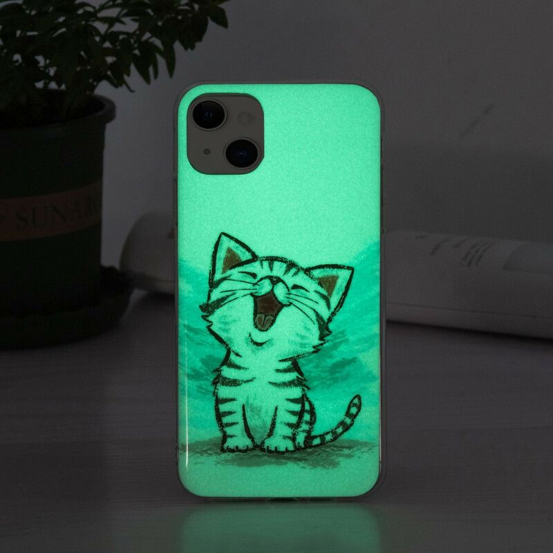 Cover iPhone 13 Fluorescerende Kat