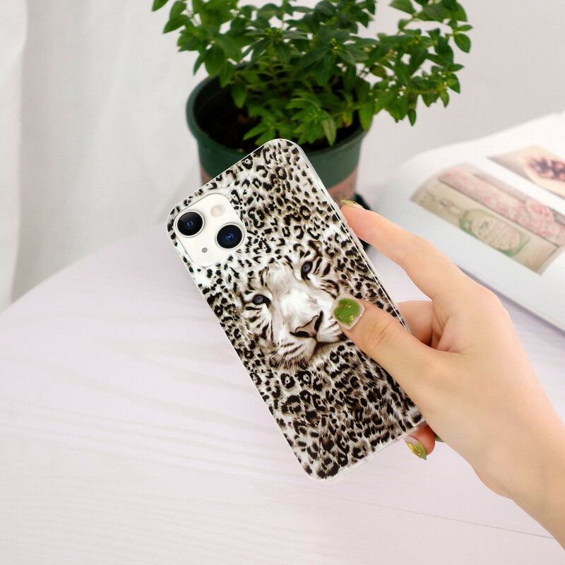 Cover iPhone 13 Fluorescerende Leopard