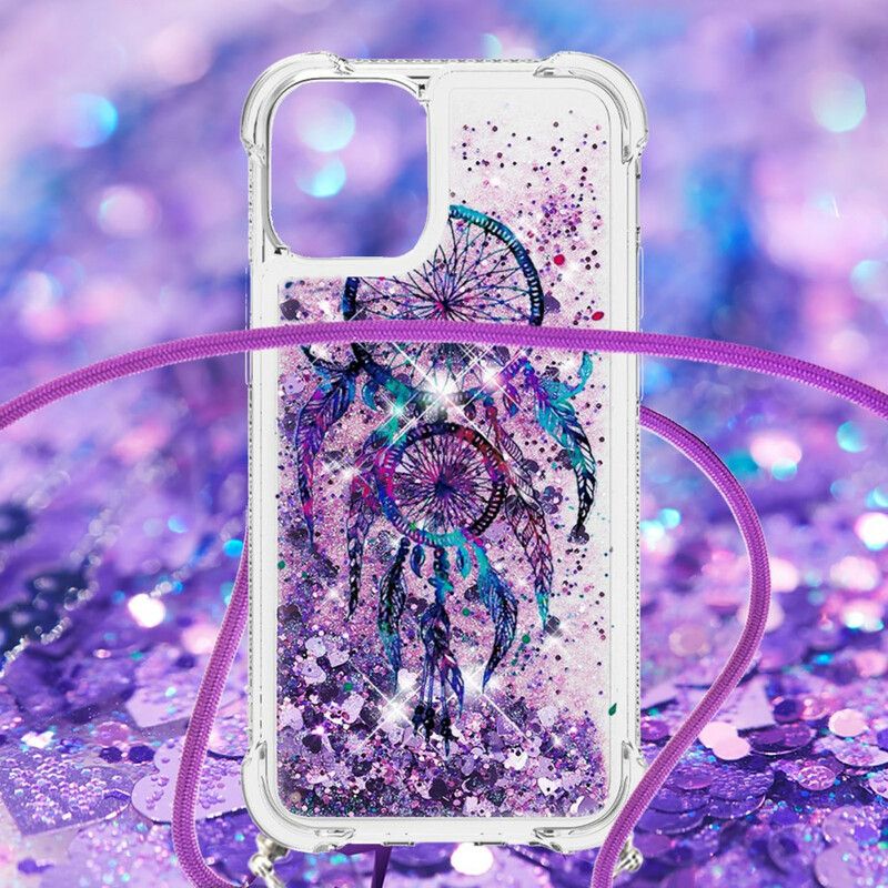 Cover iPhone 13 Glitter Drawstring Dream Catcher