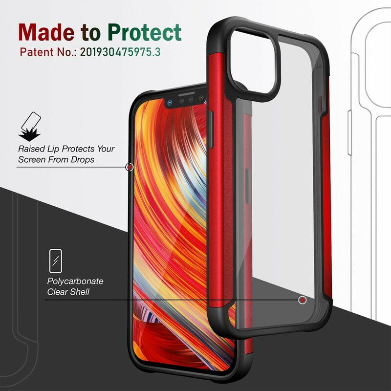 Cover iPhone 13 Klare Hybride Kofangerkanter