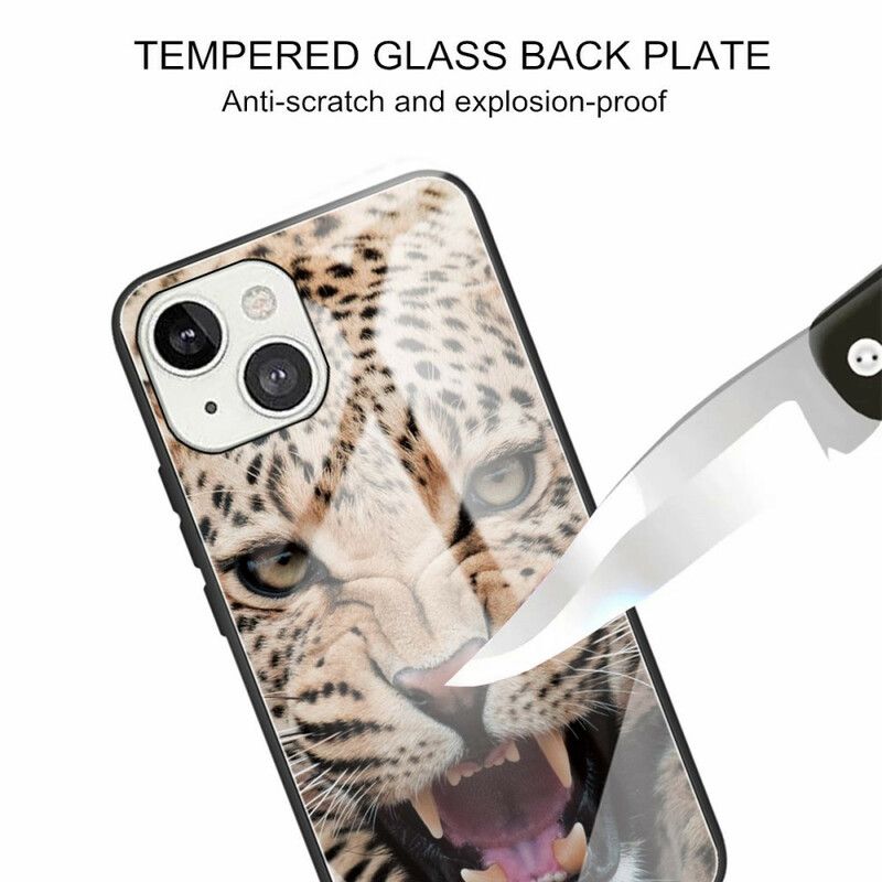 Cover iPhone 13 Leopard Hærdet Glas