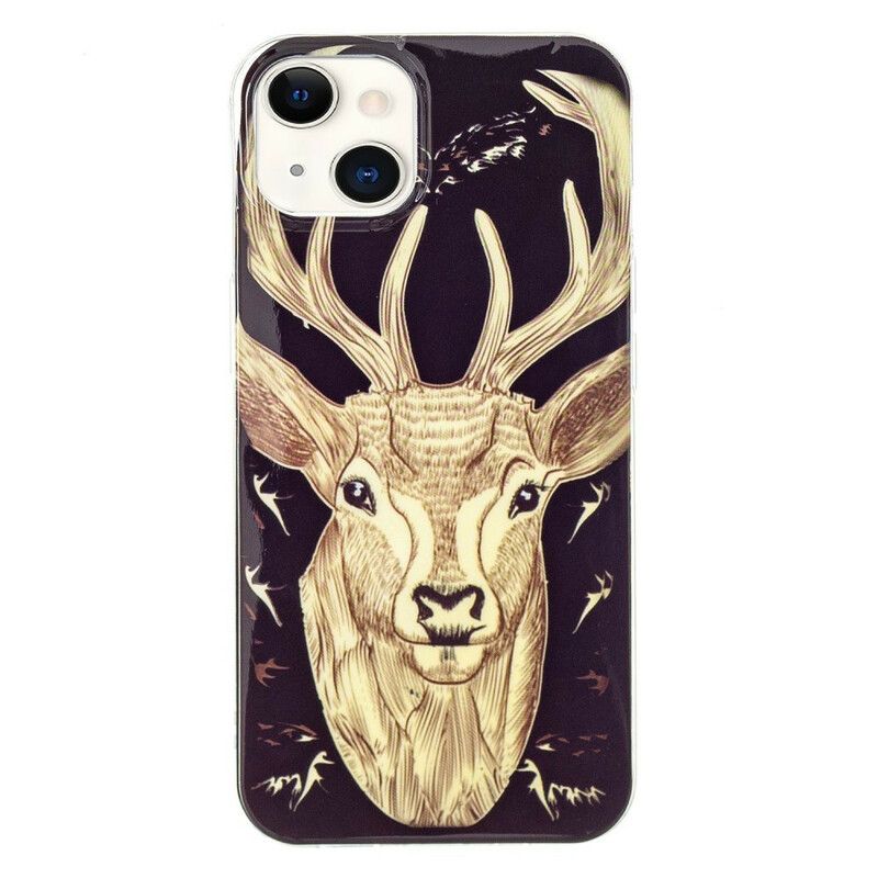 Cover iPhone 13 Majestic Fluorescent Stag