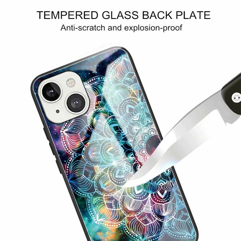 Cover iPhone 13 Mandala Af Hærdet Glas