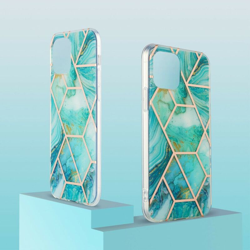 Cover iPhone 13 Prangende Geometrisk Marmor