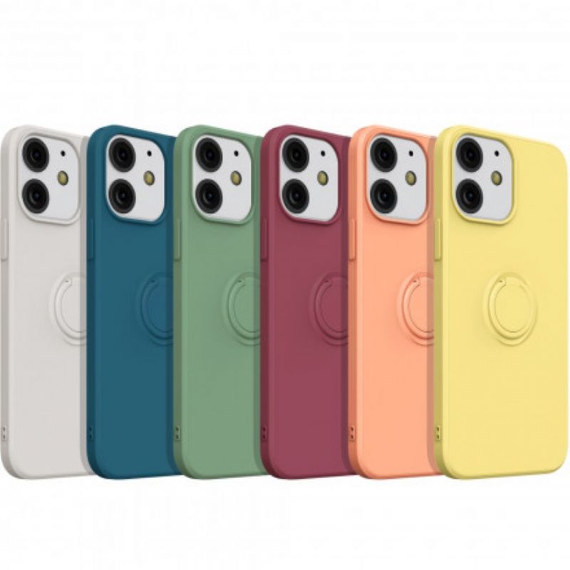 Cover iPhone 13 Silikone Med Stativ Og Snor