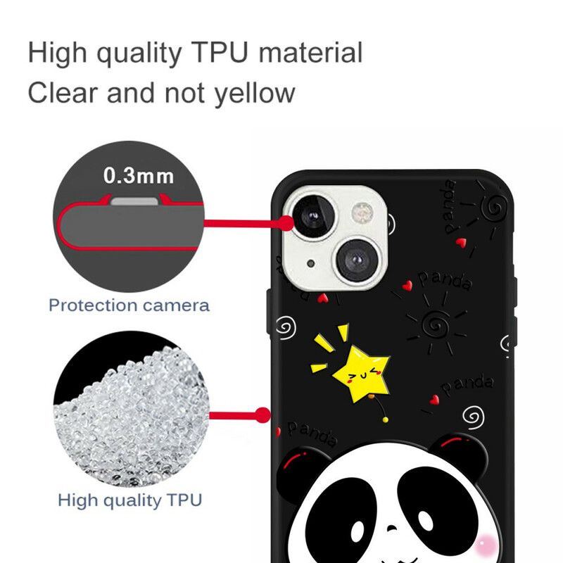 Cover iPhone 13 Star Panda