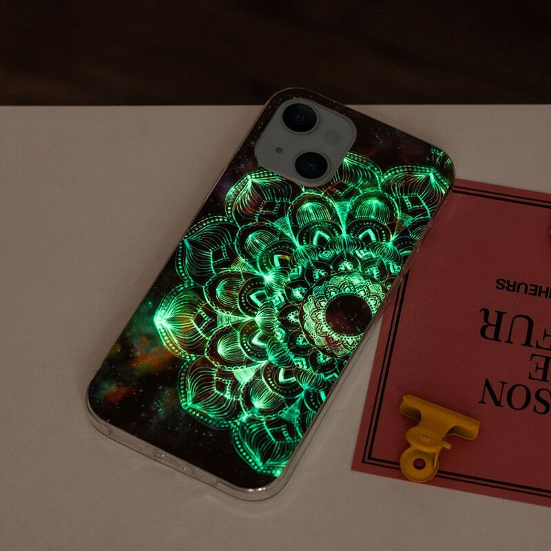 Cover iPhone 13 Telefon Etui Fluorescerende Blomsterserie