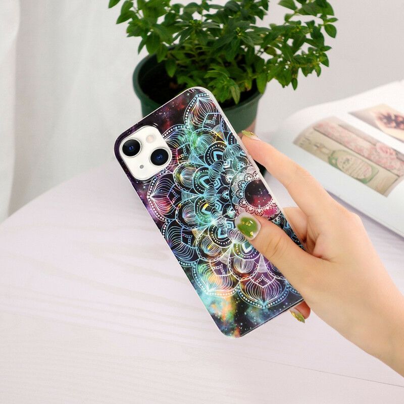 Cover iPhone 13 Telefon Etui Fluorescerende Blomsterserie