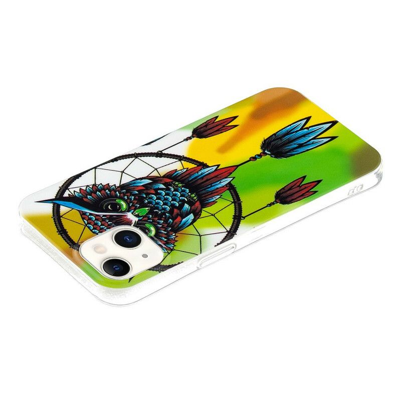 Cover iPhone 13 Telefon Etui Fluorescerende Ugle Drømmefanger