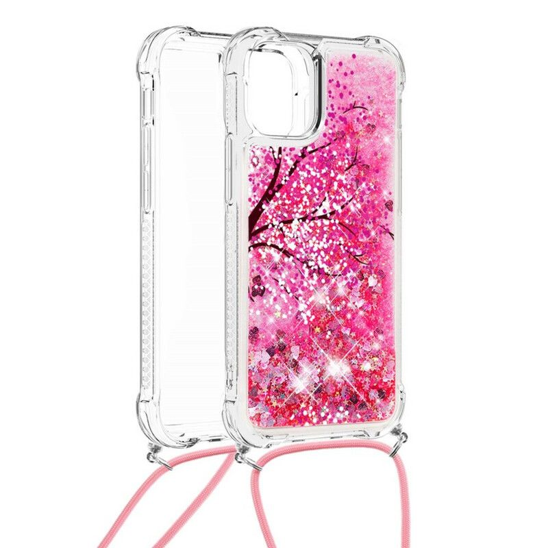 Cover iPhone 13 Telefon Etui Glittertræ Med Ledning