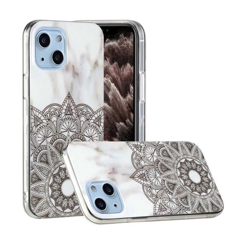 Cover iPhone 13 Telefon Etui Marmorgeometrier