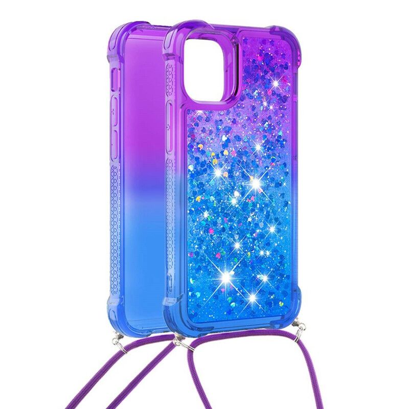 Cover iPhone 13 Telefon Etui Silikone Pailletter Og Ledning