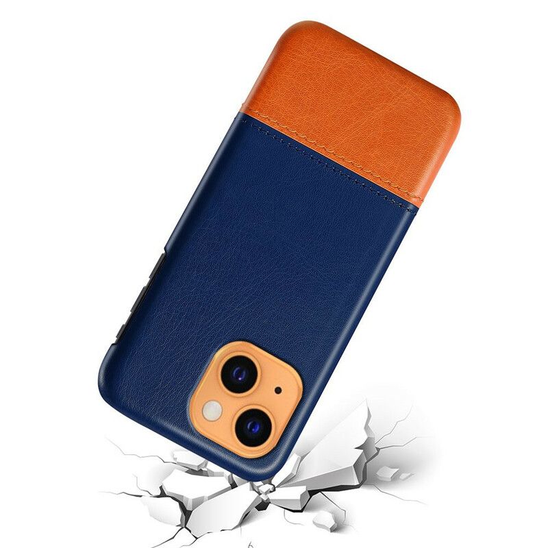 Cover iPhone 13 Tofarvet Lædereffekt Ksq