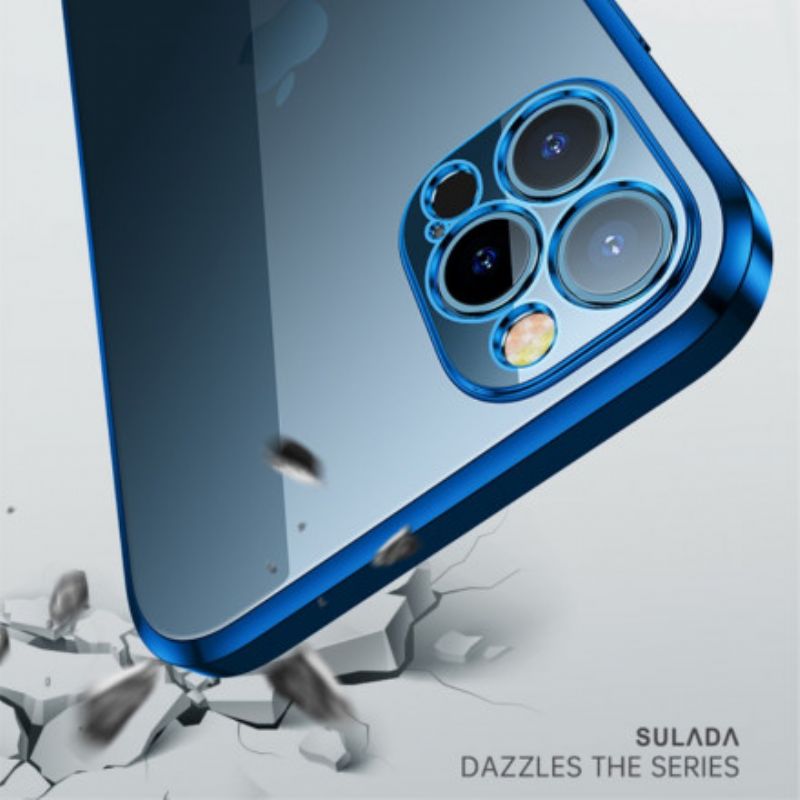 Cover iPhone 13 Transparent Edges Style Metal Sulada