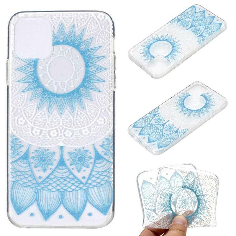 Cover iPhone 13 Transparent Farvet Mandala