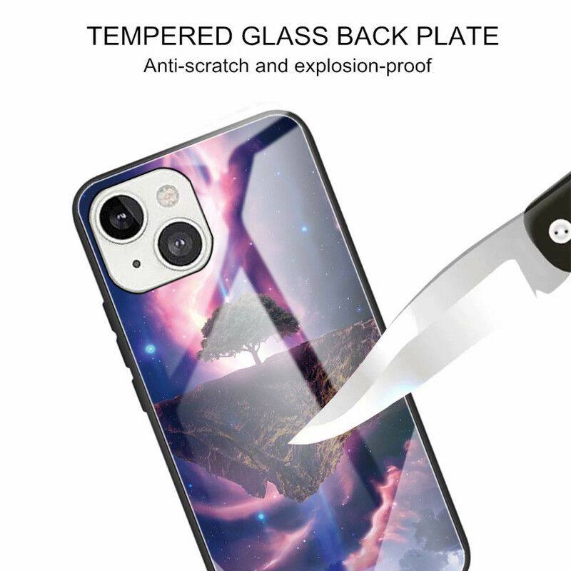 Cover iPhone 13 Verdenstræ Af Hærdet Glas