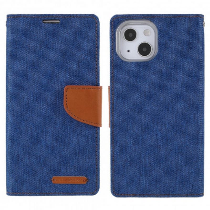 Flip Cover iPhone 13 Bicolor Mercury Goospery Stof