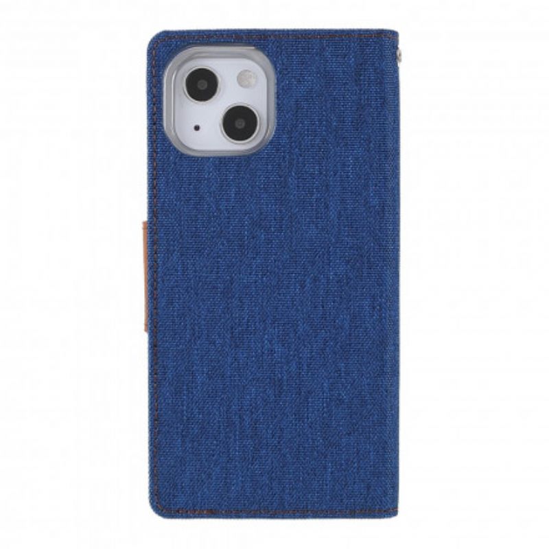 Flip Cover iPhone 13 Bicolor Mercury Goospery Stof