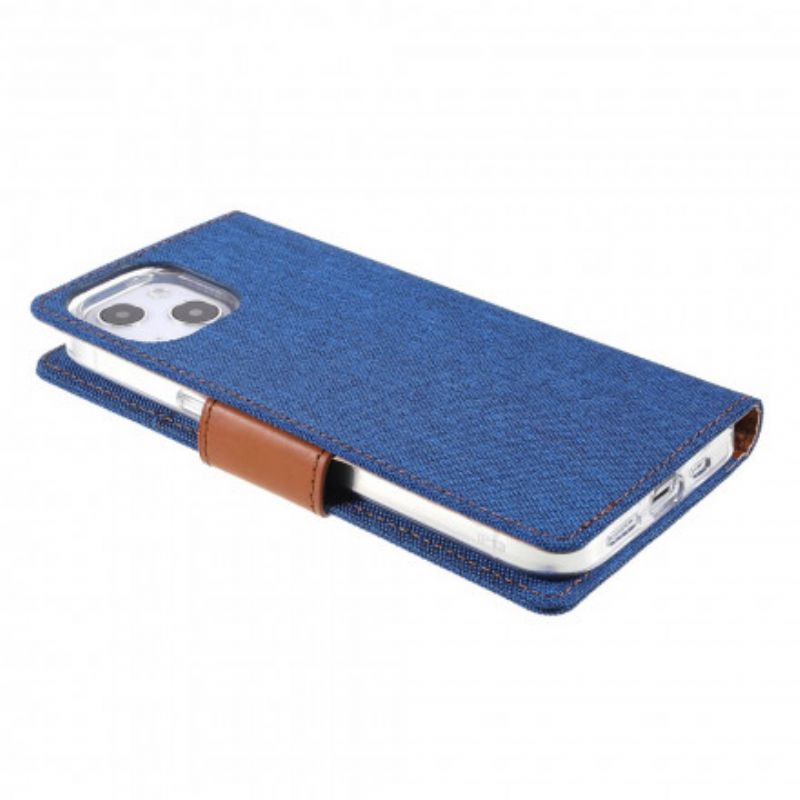 Flip Cover iPhone 13 Bicolor Mercury Goospery Stof