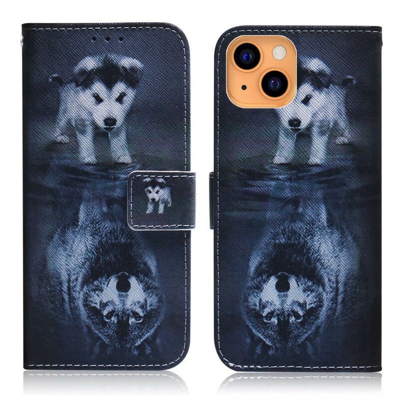 Flip Cover iPhone 13 Ernesto The Wolf