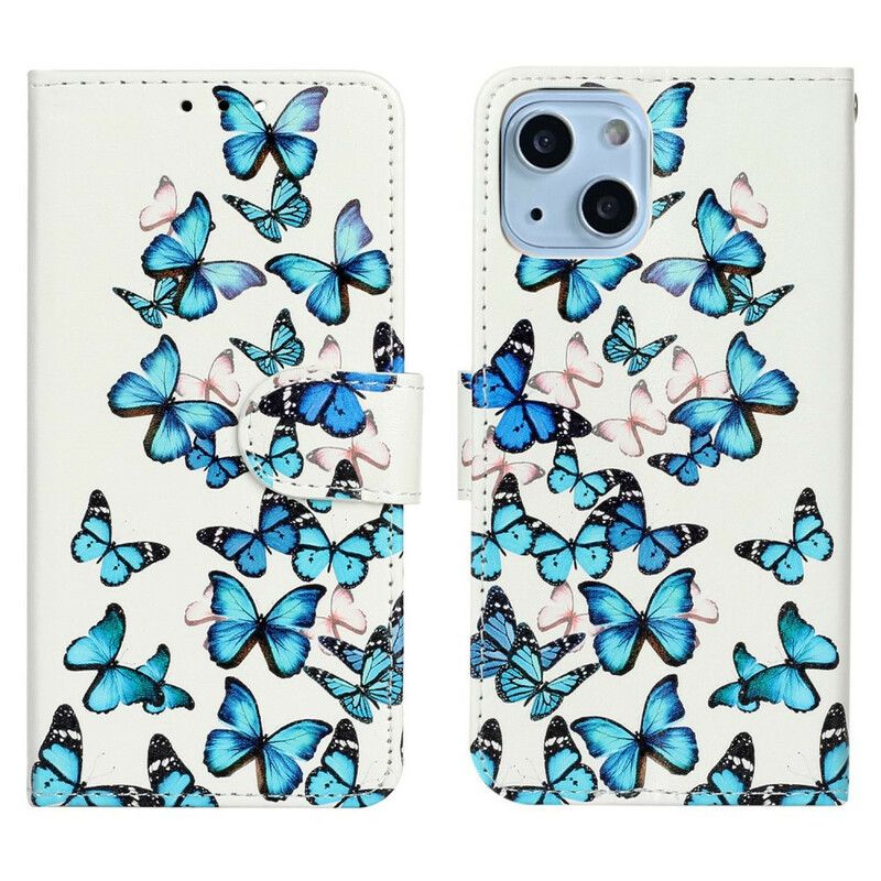 Flip Cover iPhone 13 Flight Of Butterflies