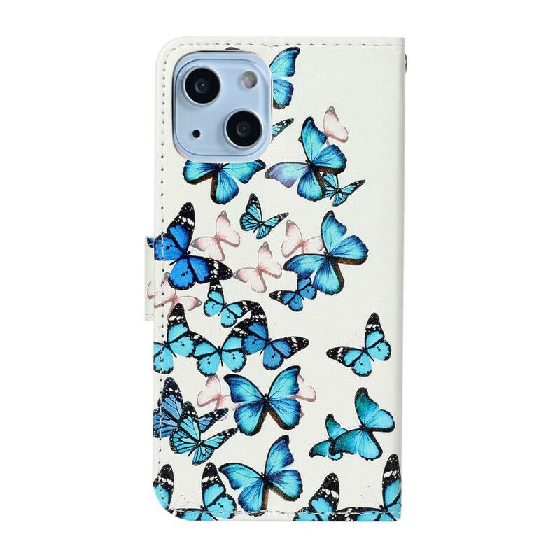 Flip Cover iPhone 13 Flight Of Butterflies