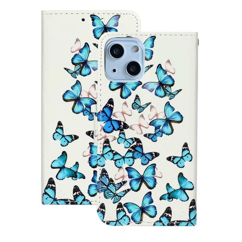 Flip Cover iPhone 13 Flight Of Butterflies