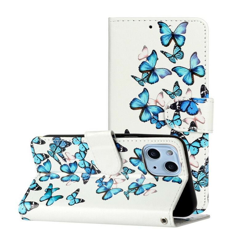 Flip Cover iPhone 13 Flight Of Butterflies