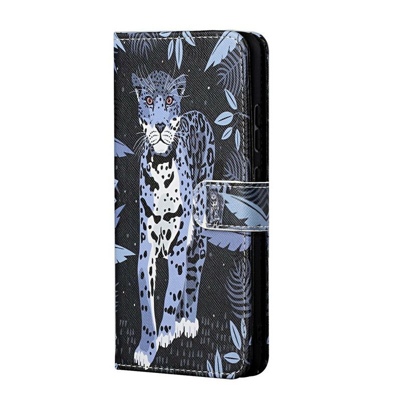 Flip Cover iPhone 13 Leopard Strappy