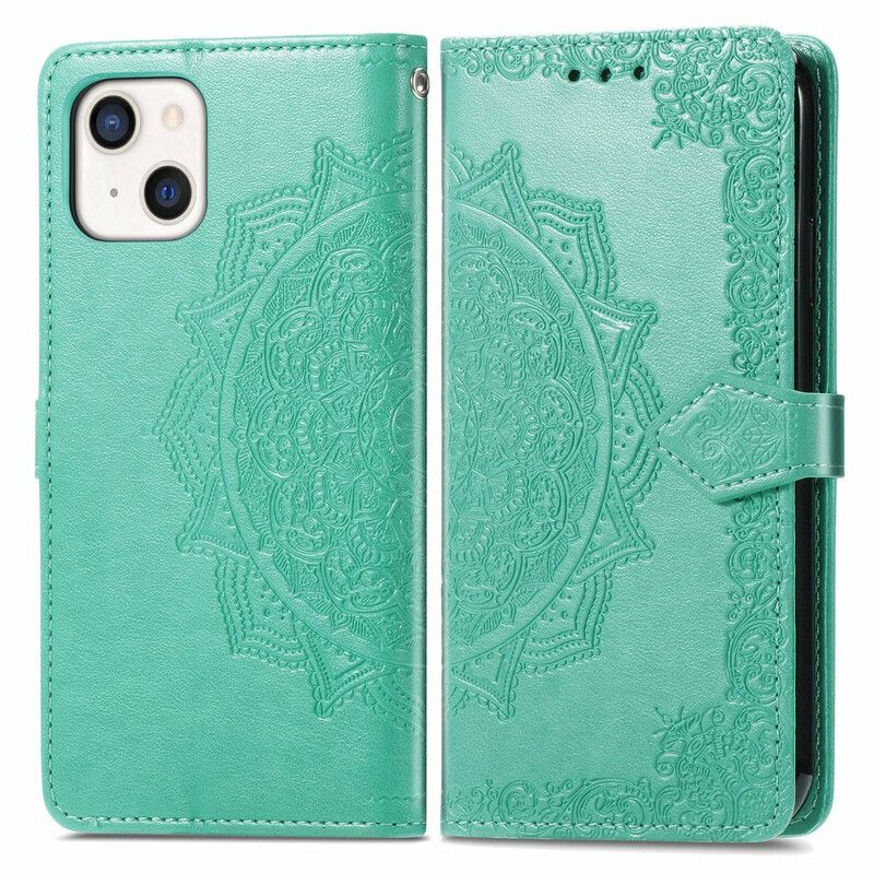 Flip Cover iPhone 13 Mandala Middelalder