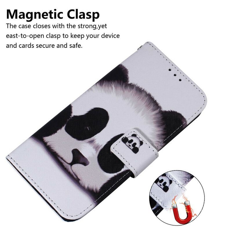 Flip Cover iPhone 13 Panda Face