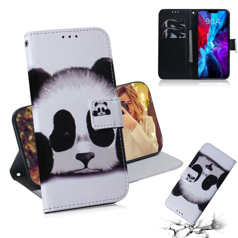 Flip Cover iPhone 13 Panda Face