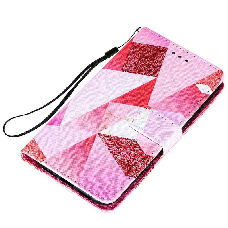 Flip Cover iPhone 13 Pro Graphic Pink