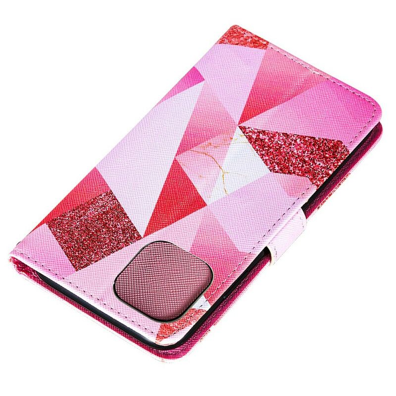 Flip Cover iPhone 13 Pro Graphic Pink