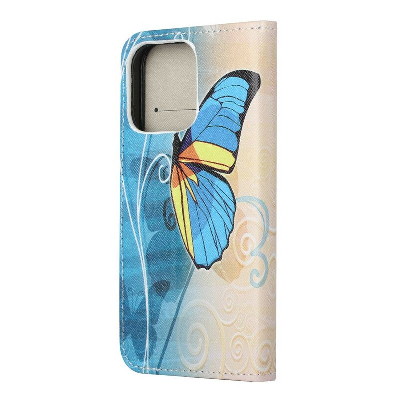 Flip Cover iPhone 13 Sommerfugle