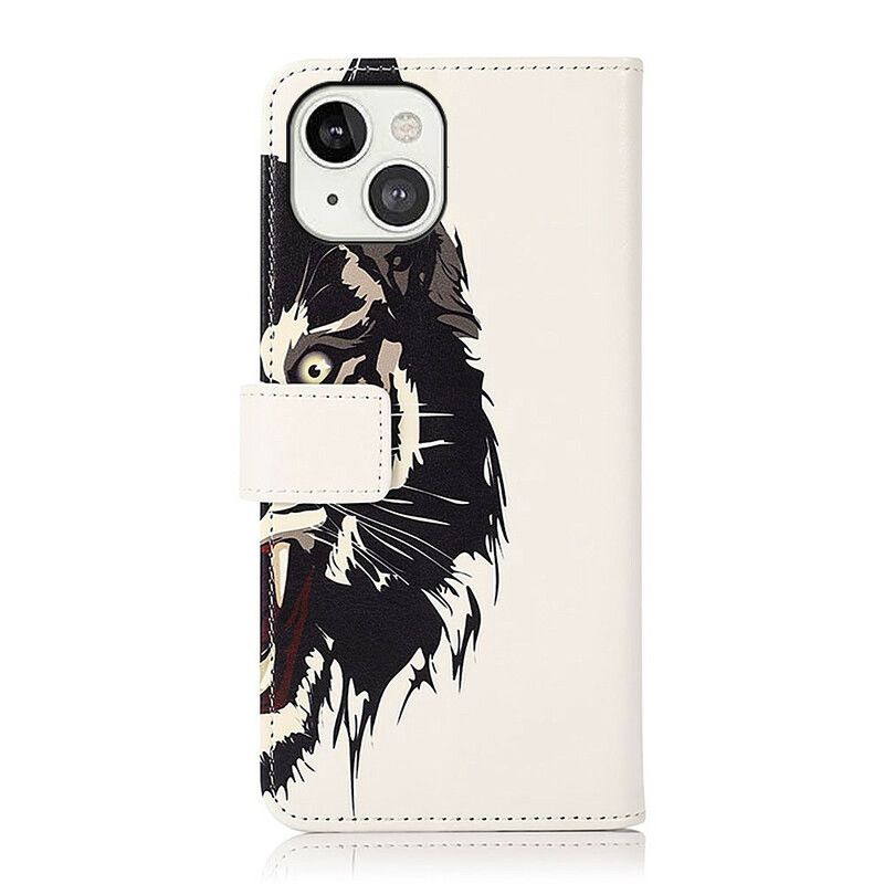 Flip Cover Til iPhone 13 Fierce Tiger