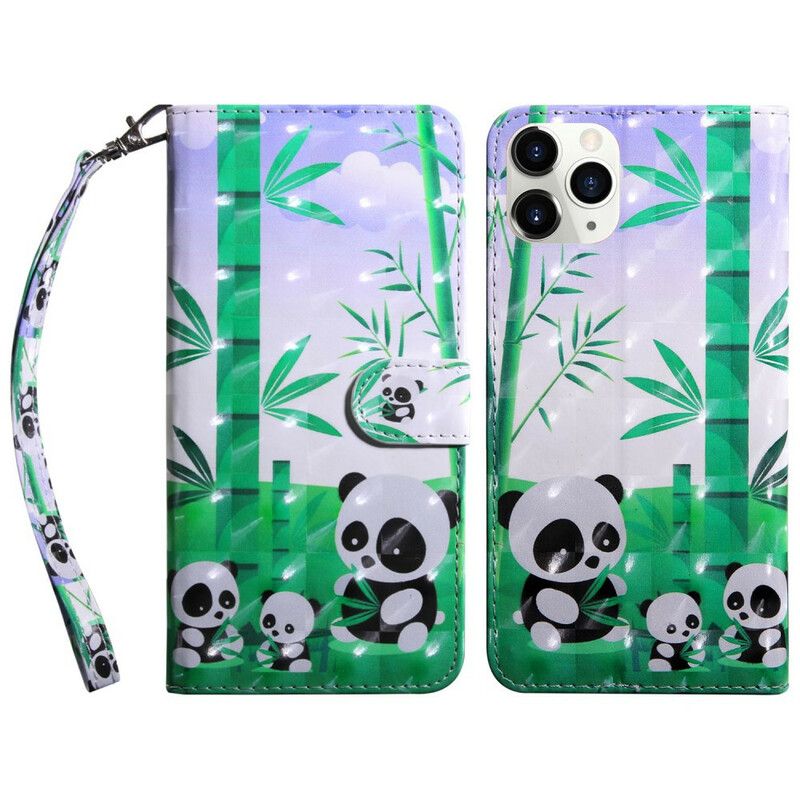 Flip Cover Til iPhone 13 Light Spot Pandas