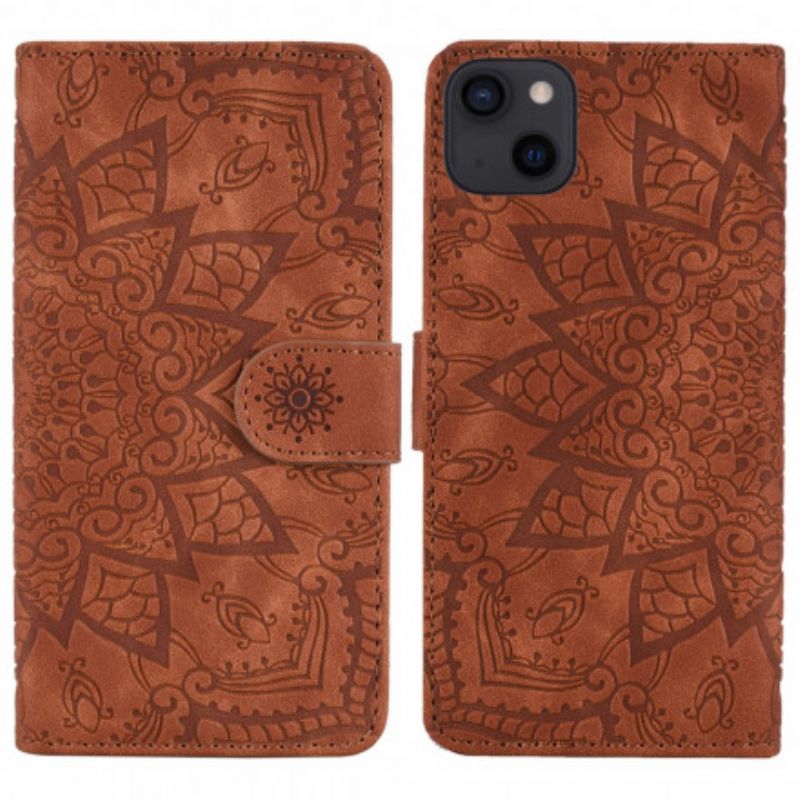 Læder Cover iPhone 13 Barokmandala